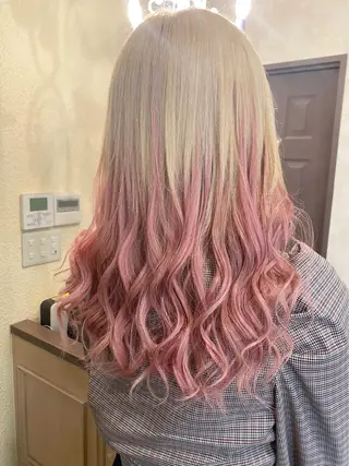 ロング MagicMush ✴︎シールエクステのヘアスタイル