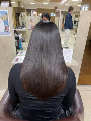 セミロング 縮毛・酸性ストレート 特化のヘアスタイル