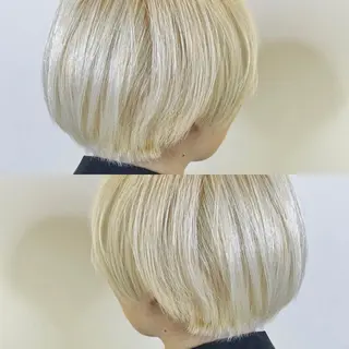 ショート カラー ヘアアレンジ 美容室sand 横浜のヘアスタイル