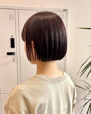 ショート カラー パーマ/暖色/ボブ イワタテ🇰🇷のヘアスタイル