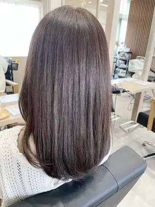 セミロング 永田 まどかのヘアスタイル