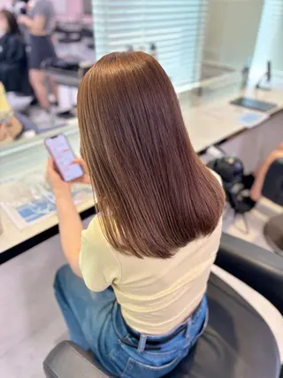 ロング カラー 💙ハイトーン韓国風 色白ヘア💙manaのヘアスタイル