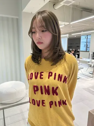 ミディアム カラー 海外レイヤー /NAGISAのヘアスタイル