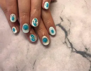 ネイル ネイルリボン 受付スタッフのネイルデザイン