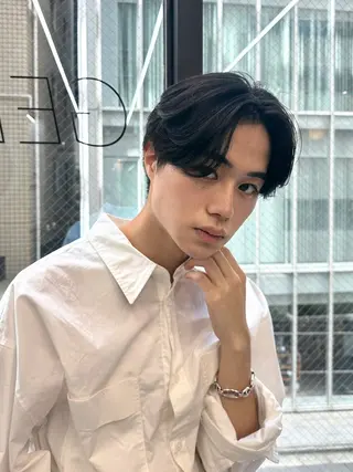 ショート カラー パーマ メンズ メンズ特化 🦋KANOKO🦋のヘアスタイル