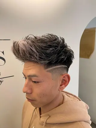 ショート カラー パーマ メンズ 💈men's💈 satoru中目黒のヘアスタイル