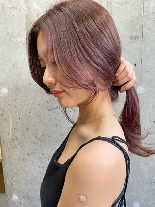 セミロング カラー Pia ツボイ ケイタのヘアスタイル