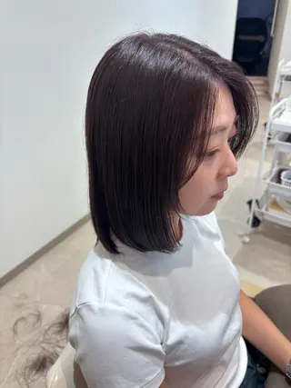 ミディアム カラー 櫻井 華のヘアスタイル
