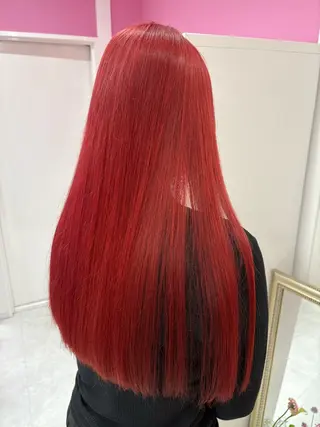 ロング カラー HAIR E.S所属・ブリーチ⏳艶カラー Natsukiのヘアスタイル