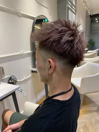 カラー メンズ 乾かすだけで艶髪酸性 ストレート髙橋悠耶のヘアスタイル