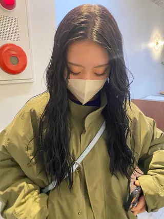 セミロング カラー 砂原 ひよりのヘアスタイル
