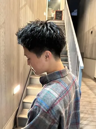 ショート メンズ 似合わせレイヤー 海外風レイヤーmioのヘアスタイル