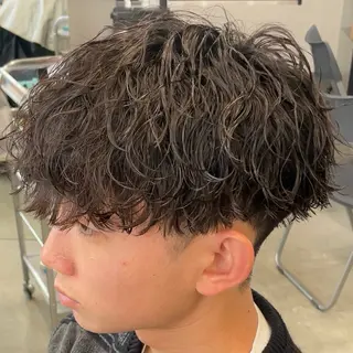 ミディアム パーマ ヘアアレンジ メンズ fifth 石川 凪のヘアスタイル