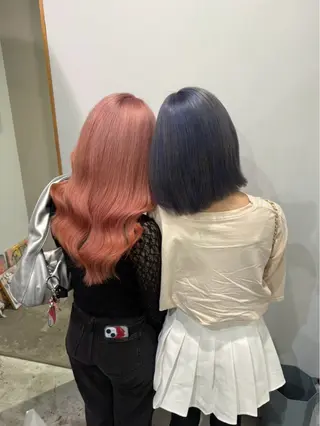 セミロング Yurina ブリーチ特化のヘアスタイル