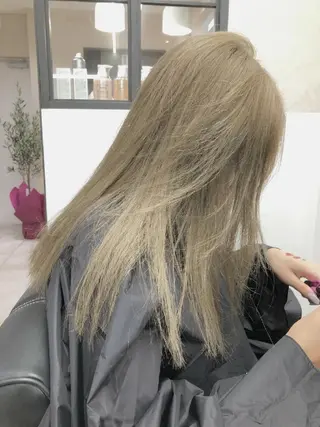 ミディアム ヘアアレンジ カラー GiseL 博多 ジゼル　博多のヘアスタイル