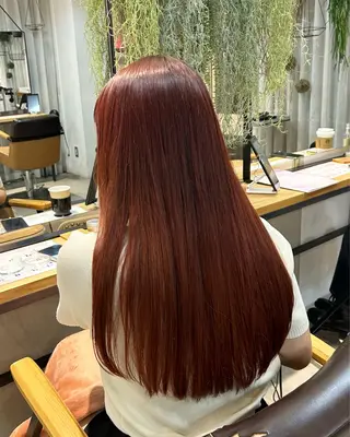 ロング カラー じゅわっと暖色カラー 🍊Moemiのヘアスタイル