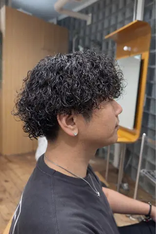 パーマ メンズ CLAPS金沢文庫店所属・えいじ｜ メンズパーマ特化✂️のヘアスタイル