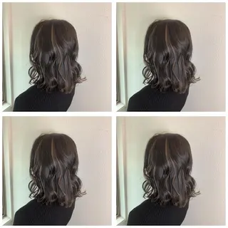 ミディアム 似合わせ/ブリーチ カラー.岡田友仁のヘアスタイル