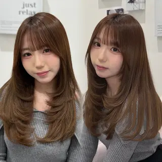 ロング navi/レイヤー ハッシュカット/愛華のヘアスタイル