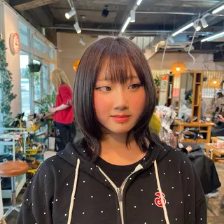 ミディアム カラー くまざき　なな /メンズモデル募集のヘアスタイル