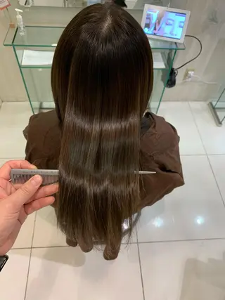ロング 縮毛矯正/髪質改善 EARTH髙橋のヘアスタイル