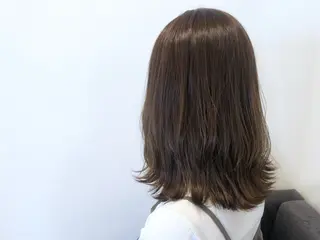 ミディアム 骨格/顔型/伏見/ 佐藤 里菜のヘアスタイル