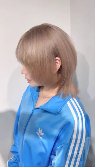 ミディアム カラー 縮毛矯正/モテカラー /ａｉｋｏ/原宿のヘアスタイル