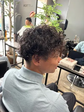 ショート パーマ メンズ ✂︎GLITTER ✂︎Yuu✂︎のヘアスタイル
