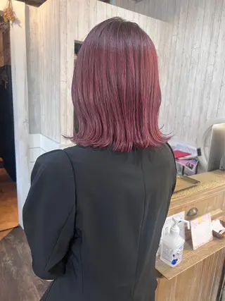 ミディアム カラー 透明感/レイヤー /ayaneのヘアスタイル