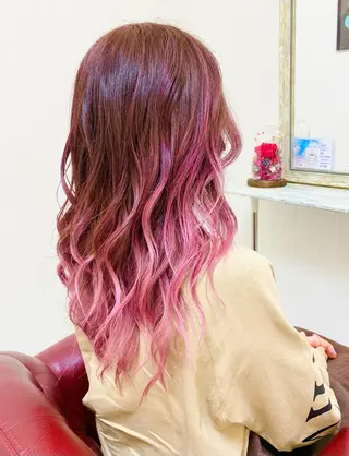 ロング カラー YURI ✨のヘアスタイル