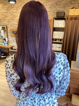 ロング カラー 荒川 賢人のヘアスタイル