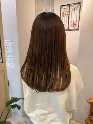 セミロング 坪森 野々香のヘアスタイル
