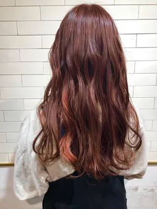 ロング カラー 髪質改善⌇透明感 カラー⌇川上葵のヘアスタイル