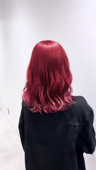 ミディアム カラー 透明感ハイトーン特化 /ケアブリーチ/莉駒のヘアスタイル