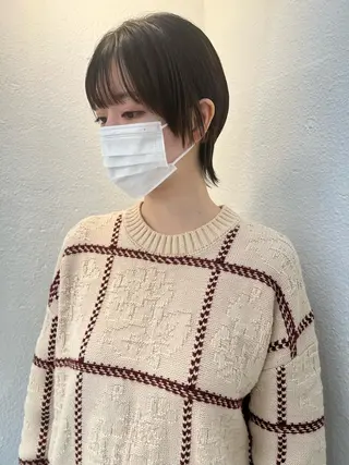 ショート ブリーチカラー🎀 韓国風/寺門美優のヘアスタイル