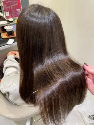 ロング 髪質改善・縮毛矯正 濱　泰賀のヘアスタイル