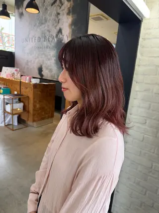 ミディアム テラダ ユウシン西金沢のヘアスタイル
