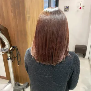 ミディアム カラー 髪質改善特化 安東駿介のヘアスタイル