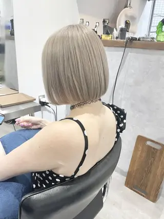 ショート カラー 圧倒的なケアブリーチ /髪質改善🩵松田のヘアスタイル