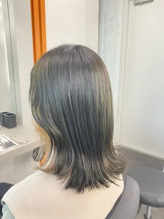 セミロング カラー 長畑 光紀のヘアスタイル