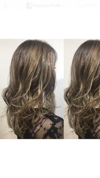 ロング カラー box mico. mutsumiのヘアスタイル