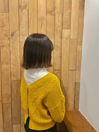 ミディアム カラー 顔まわりcut🌿 Hinakoのヘアスタイル