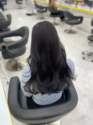 ロング カラー パーマ ヘアアレンジ メンズ キッズ 💖横浜ブリーチなし 💖MIHOのヘアスタイル