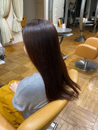 ロング ボブ  レイヤー 髪質改善  相澤晃希のヘアスタイル