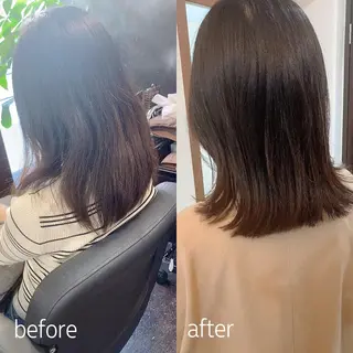 ミディアム 🕊mtm🫧梅田/ 定額制/透明感/艶髪のヘアスタイル