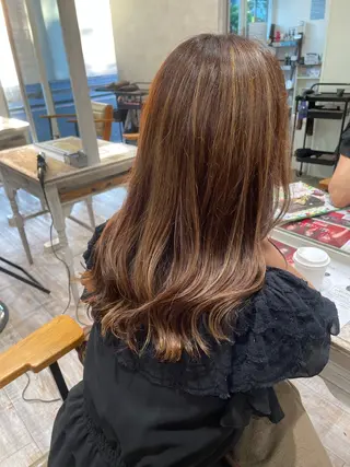 ロング カラー Love&Hair Breit/下川のヘアスタイル