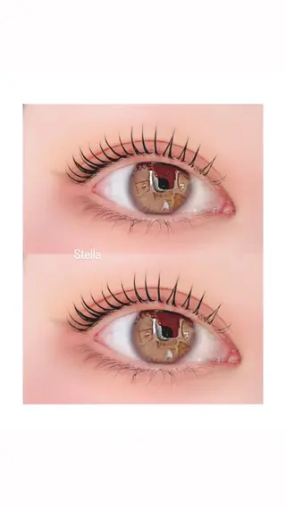 マツエク・マツパ Stella🤍 【eyesalon】のマツエク・マツパデザイン