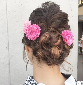 ヘアアレンジ くまがい みゆ【edge.】のヘアスタイル