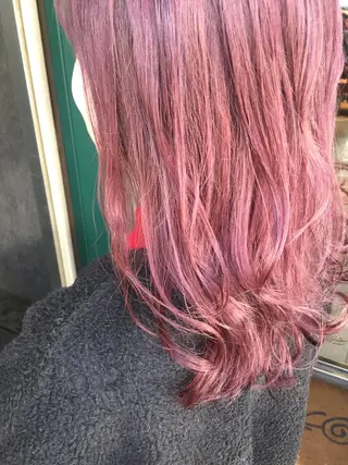 セミロング カラー 💘透明感カラー💘 沖本 将宏のヘアスタイル