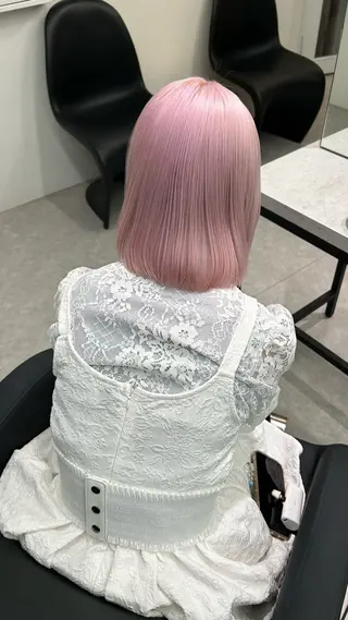 ショート カラー 💍モテる艶髪 透明感カラー💖のヘアスタイル